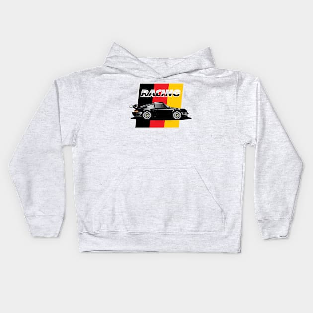 Racing - German Cup - Black Kids Hoodie by Sash8140